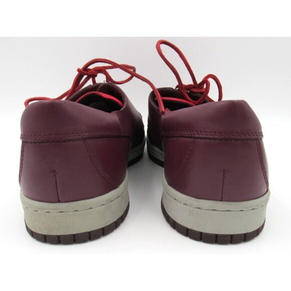 Nike Mad Jibe Burgundy 313264-211 Men Size 14 Boat Deck Shoe Leather Lace Up Red - Picture 4 of 8
